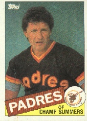 1985 Topps Baseball Cards      208     Champ Summers